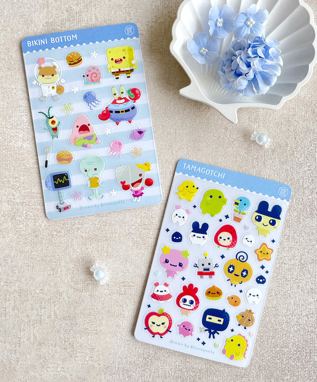 Bikini Bottom & Tamagotchi (M) transparent